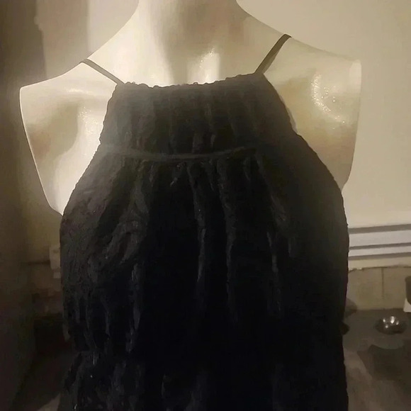BCBGMAXAZRIA JEAN HALTER TOP SIZE M - Picture 3 of 5